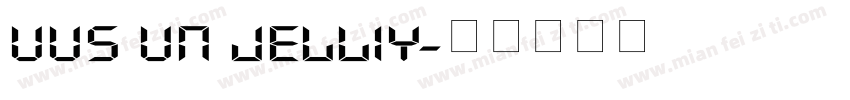 UUS UN JELLIY字体转换